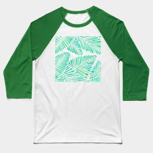 Seafoam Banana Leaves Baseball T-Shirt